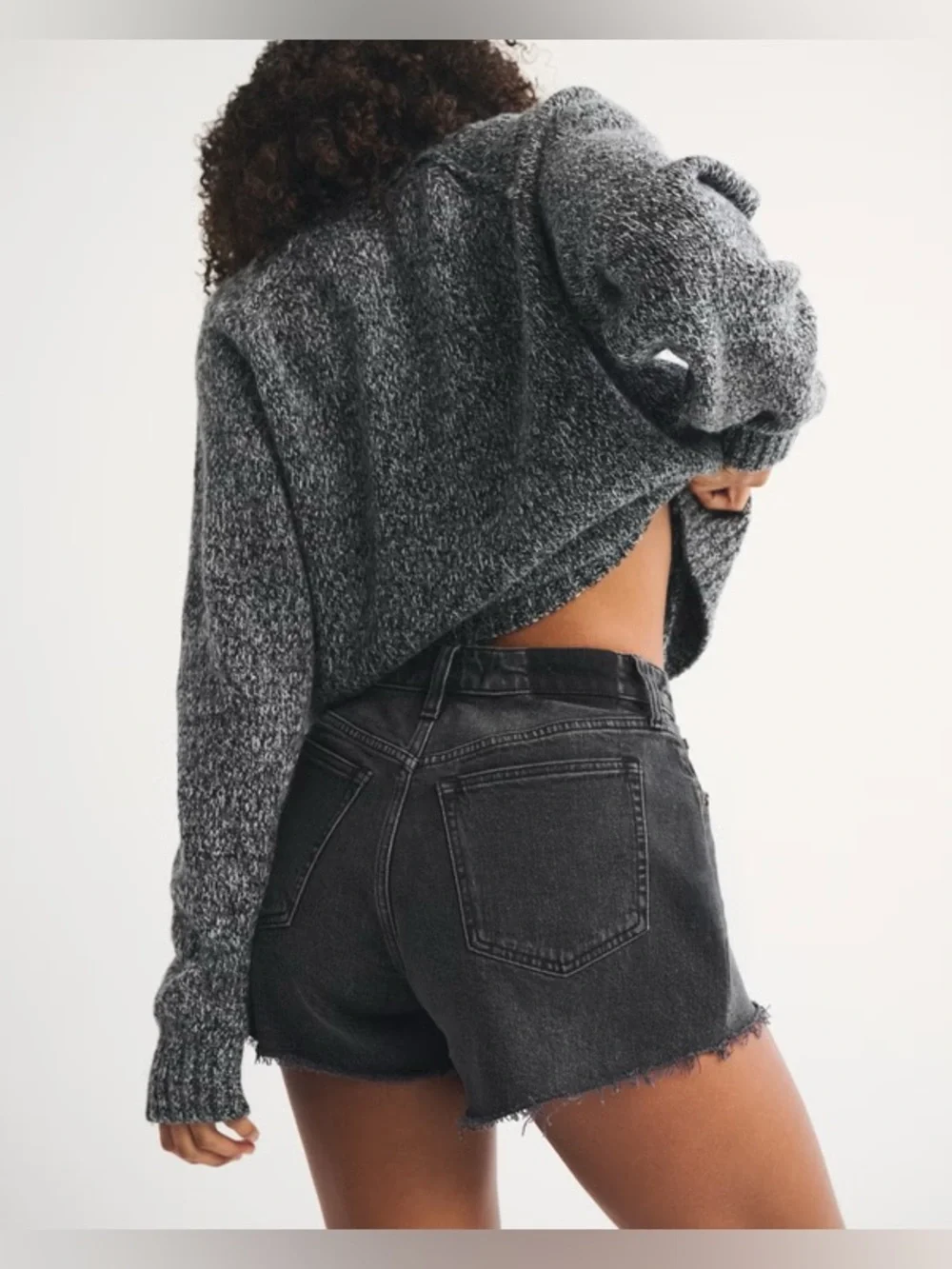 A&F - The 90’s Relaxed Cut Off Shorts High Rise Curve Love